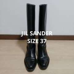 JIL SANDER レザー ロングブーツ 黒 サイズ37 - メルカリ