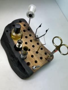 黒柿のフライタイイング用ツールスタンド - メルカリ