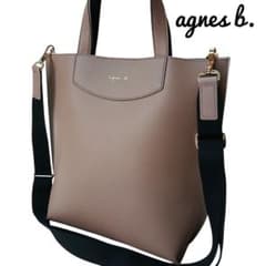 極美品】【agnes b.】2wayトートバッグ PAS04Z－01ベージュ - メルカリ