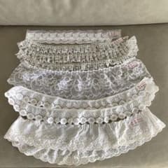 白レース 5種セット 手芸 ハンドメイド 材料のサムネイル