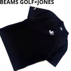 BEAMS GOLF ビームスゴルフ JONES モックネック 半袖シャツ ロゴ