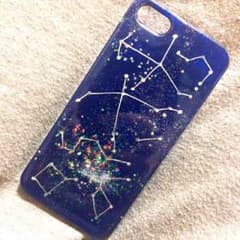 【値下げ】宇宙 iPhone5/5s ハンドメイドケースのサムネイル