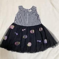 お花とリボンのバルーンワンピ　パンパンチュチュ　panpantutu  110のサムネイル