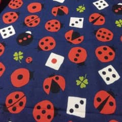 COTTON こばやし てんとう虫柄 生地 約110cm幅×350cmのサムネイル