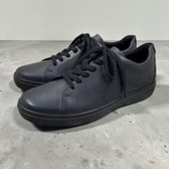 【極美品】 エコー クラシック スニーカー 26cm相当 ブラック レザー