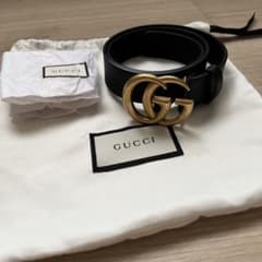 GUCCI ダブルG バックル レザーベルトのサムネイル