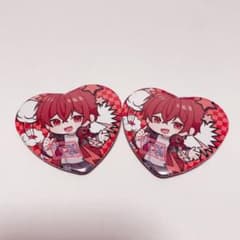 あほの坂田 ハート缶バッジ 2個セット - メルカリ