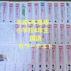令和6年度版 小学校4年生 国語カラーテスト - メルカリ