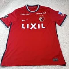 美品 鹿島アントラーズ ユニフォーム XL 赤NIKE JリーグNo8 土居聖真