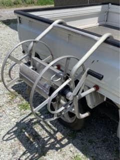 ホース巻取機 50m 【アルミス ラック式巻取機 動噴ホース専用STR-50 