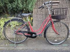 マルイシJOINUS シティサイクル レッド 26インチ　レッド色 マルイシJOINUS シティサイクル レッド 26インチ レッド色 - メルカリ