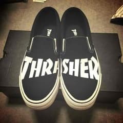 THRASHER  黒スリッポン25cmのサムネイル