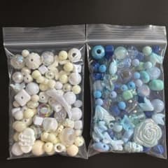 ハンドメイド用 ビーズパーツ 2袋セットのサムネイル