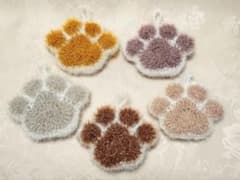 韓国たわし スセミタワシ 肉球 ブラウン系 ５色セットのサムネイル