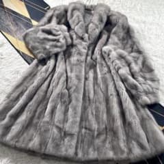 裾周り202/総丈112 サファイアミンク ロング丈 デザイン毛皮 ファーコート 裾周り202/総丈112 サファイアミンク ロング丈 デザイン毛皮 ファー