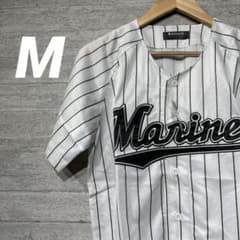 新品未使用】デサント 千葉ロッテ ユニフォーム ストライプ M - メルカリ