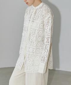 TODAYFUL Block Lace Shirts ブロックレースシャツ TODAYFUL（トゥデイフル）の「ブロックレースシャツ（シャツ/ブラウス