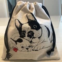 フレンチブルドッグの巾着　小物入れのサムネイル