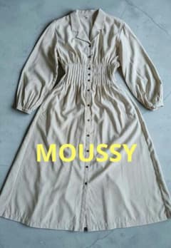 最終お値下げ　MOUSSY シャツワンピース ベージュのサムネイル