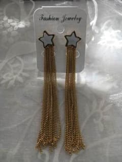 ☆星☆とチェーンのピアスのサムネイル