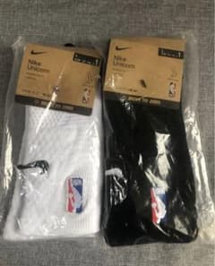 新品NIKE NBA クルーソックス 白黒：2足セット L(42-46)未使用 - メルカリ