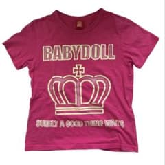 BABYDOLL Tシャツ 150 ピンク 平成 y2k 女児のサムネイル