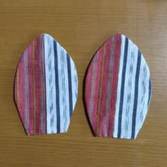 ハンドメイド 会津木綿布製コースター 2枚セットのサムネイル