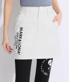 MARK & LONA アシンメトリックスカート ホワイト MARK & LONA レディース ゴルフスカート ホワイト - メルカリ