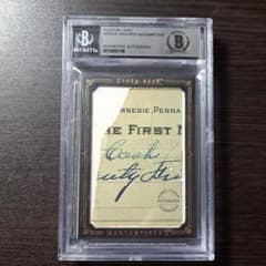 ホーナス・ワグナー 直筆カット(小切手の一部)HOF MLB Beckett - メルカリ