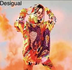 デシグアル Desigual スウェット パーカー ヘビ マリア・エスコテ S