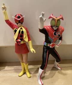 ソフビ魂 仮面ライダーストロンガー、電波人間タックル 2体セットのサムネイル