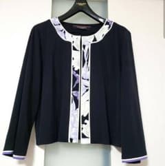 更に値下げしました❣️レオナール　カンカン素材　Mサイズ ☆極美品☆ レオナール カンカン素材 ボレロ 42 大きいサイズ - メルカリ