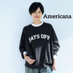 アメリカーナ【五明祐子さんコラボ】DAYS OFFスウェット アメリカーナ 五明祐子さんコラボ DAYS OFFスウェット チャコール