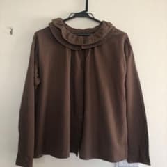 サマンサモスモスウール混フリル襟前後着ブラウス