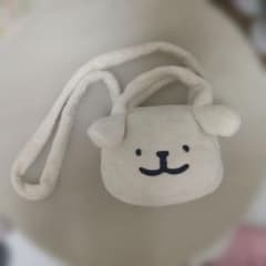 ふわふわ どうぶつ ショルダーバッグ ホワイトのサムネイル