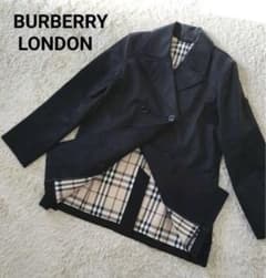 Burberry バーバリーノバチェク　ミドル丈　トレンチコート　ブラックのサムネイル