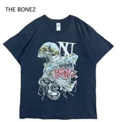 THE BONEZ スカル Tシャツ 黒 半袖 バンド バンT プリント - メルカリ