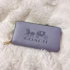 COACH 長財布 C5889 ラウンドファスナー グレーのサムネイル