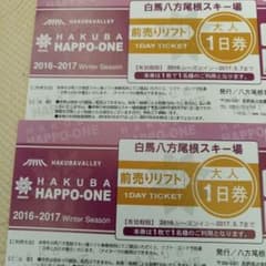 しげ様専用八方尾根スキー場ペアチケットのサムネイル