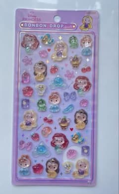【国内正規品】ディズニープリンセス ボンボンドロップシールのサムネイル