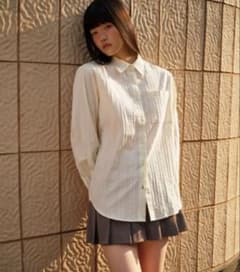 MUSINSA 長袖レースシアサーカーシャツ