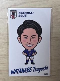 モバガチャ サッカー日本代表 ステッカー2枚セット 渡辺剛のサムネイル