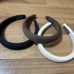 ハンドメイド ヘアバンド 3色セットのサムネイル