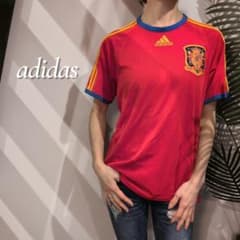 adidas スペイン代表 ワールドカップ ゲームシャツ センターロゴ