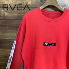 RVCA  rvca テープロゴ ロンt レッド 赤 XSサイズのサムネイル