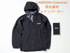 Coleman×LAWSON 防水レインパーカー フリーサイズ ブラック - メルカリ
