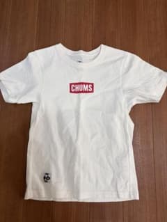 CHUMS ホワイト ロゴ Tシャツ　キッズLのサムネイル