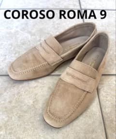 COROSO ROMA 9 ベージュ スエード ローファー - メルカリ