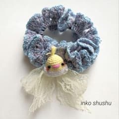 【お盆セール】ハンドメイド　オカメインコのシュシュ　051606のサムネイル