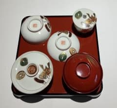 九谷焼　お食い初め食器　カブト